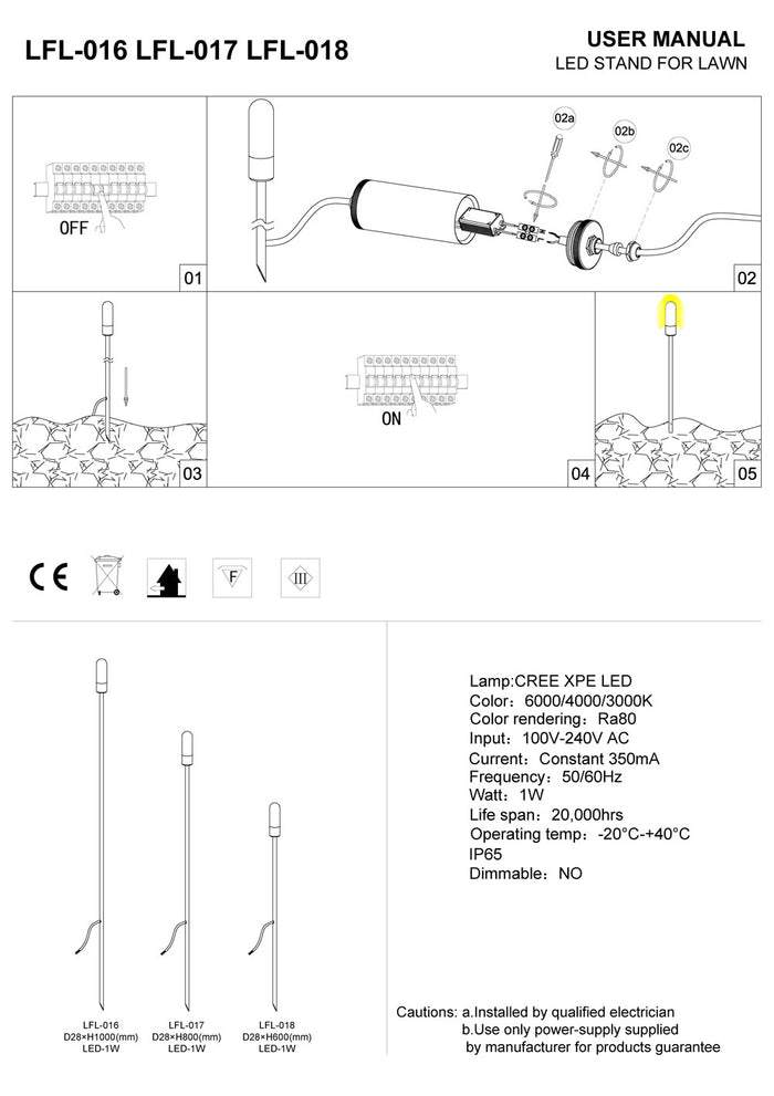 black landscape spike light installation guide