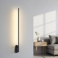 Black interior wall light  used in a modern home