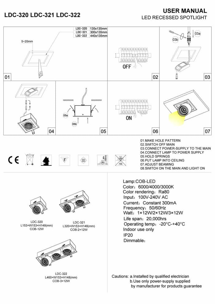led recessed spotlight installation guide