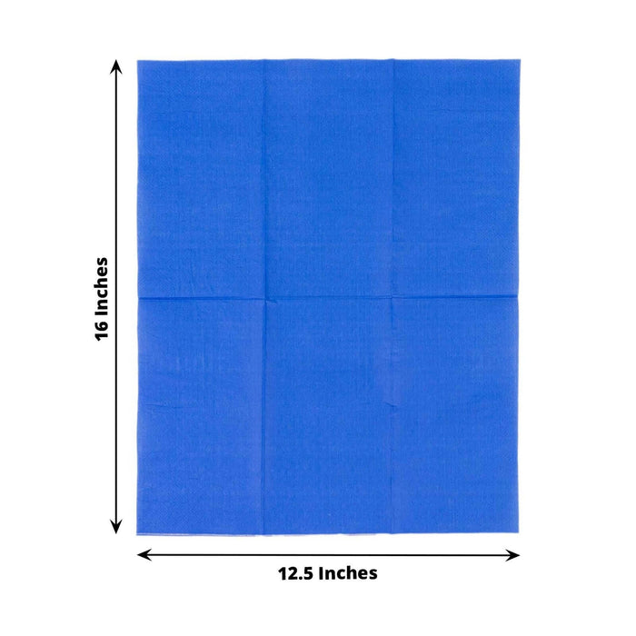 Blue paper sheet measuring 12.5 x 16 inches, ideal for crafts and projects.