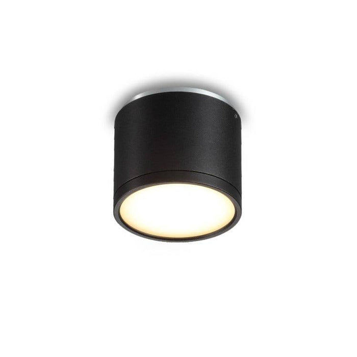 black round surface downlight shown on a white background