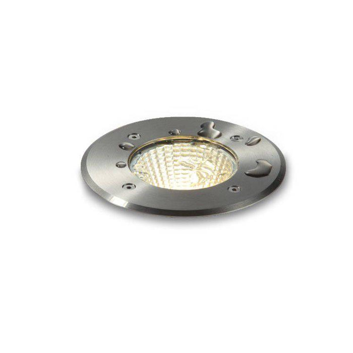 stainless steel outdoor ground lamp on a white background