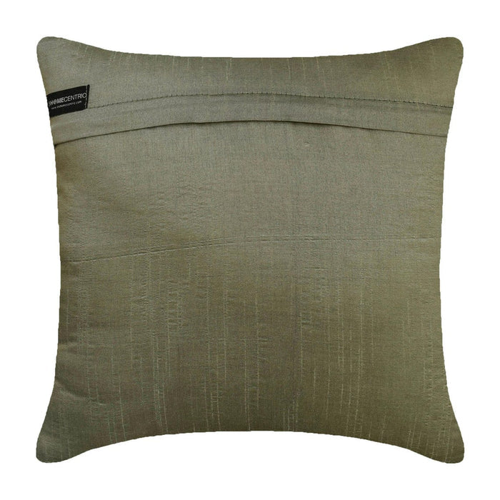 A Touch Of Envy - Green Art Silk Throw Pillow Cover