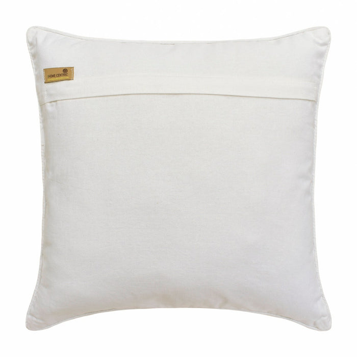 Abhinoor - White Cotton Decorative Euro Sham