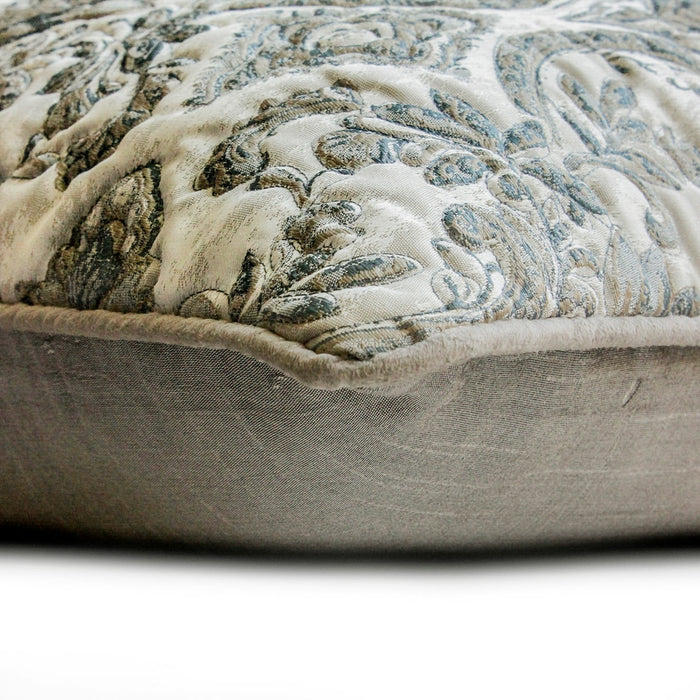Adelia - Blue Jacquard Decorative Euro Sham