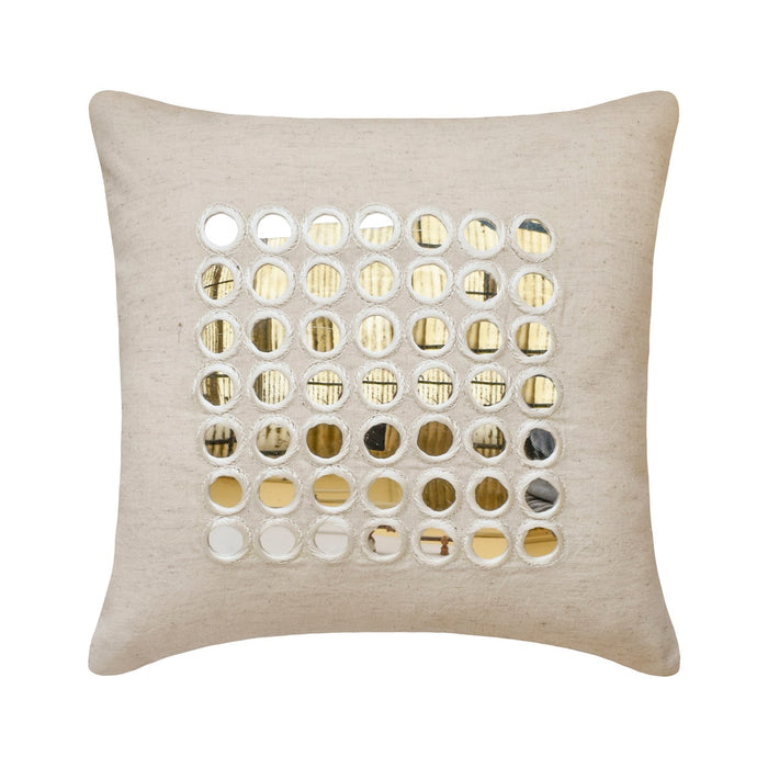 Adrish - Beige Linen Throw Pillow Cover
