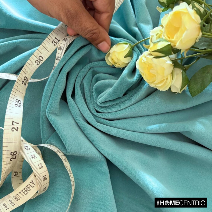 Aqua Green High Quality Plush Velvet Fabric by the Yard
