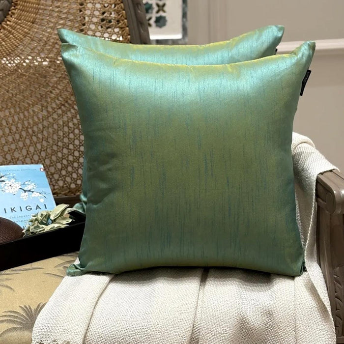 Aqua Luxury Throw Pillow Cover