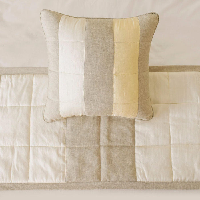 Aster Decorative Bed Runner and Pillow Cover