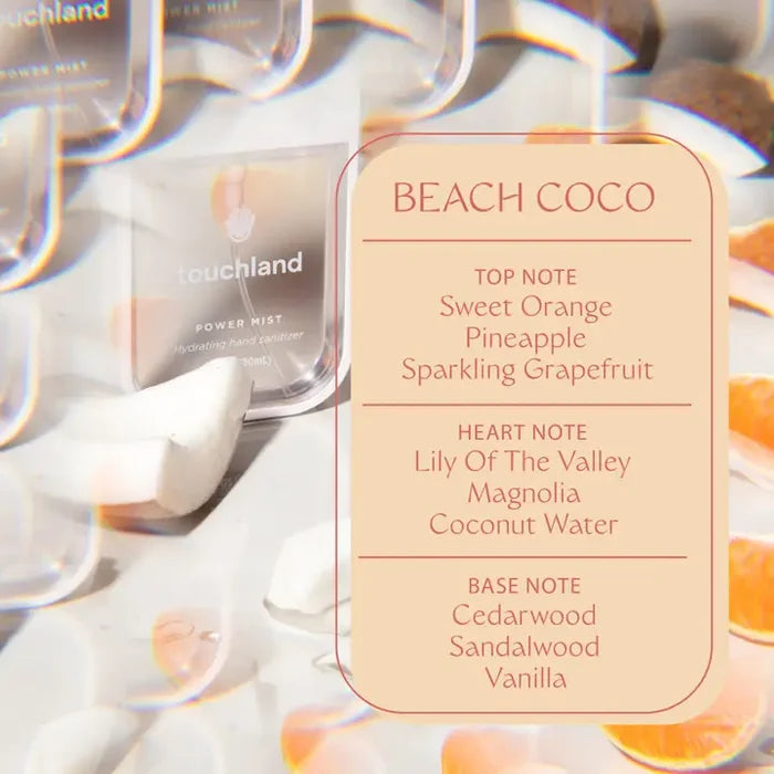Beach Coco Power Mist Hydrating Hand Sanitizer