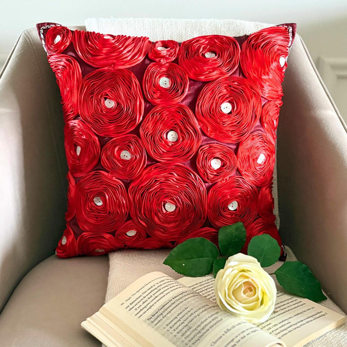 Bed Of Roses Pillow Cover