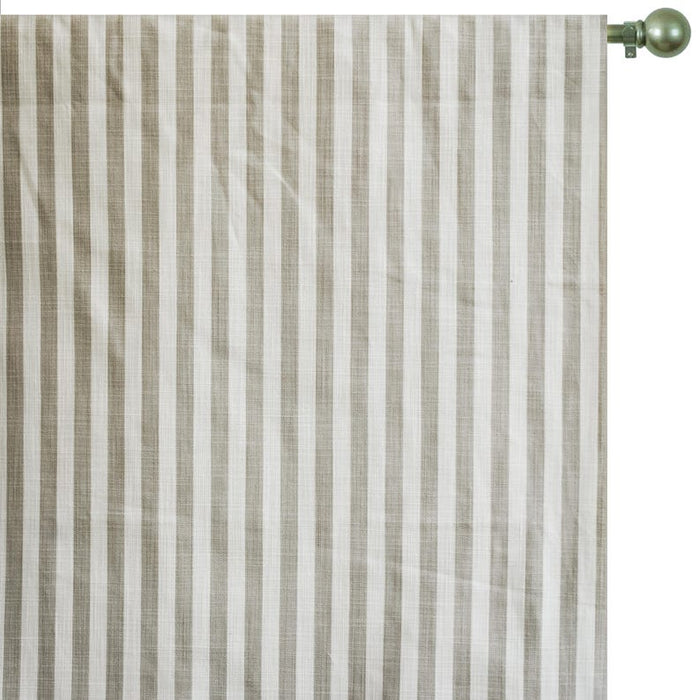 Beige Gingham Stripes Cotton Fabric