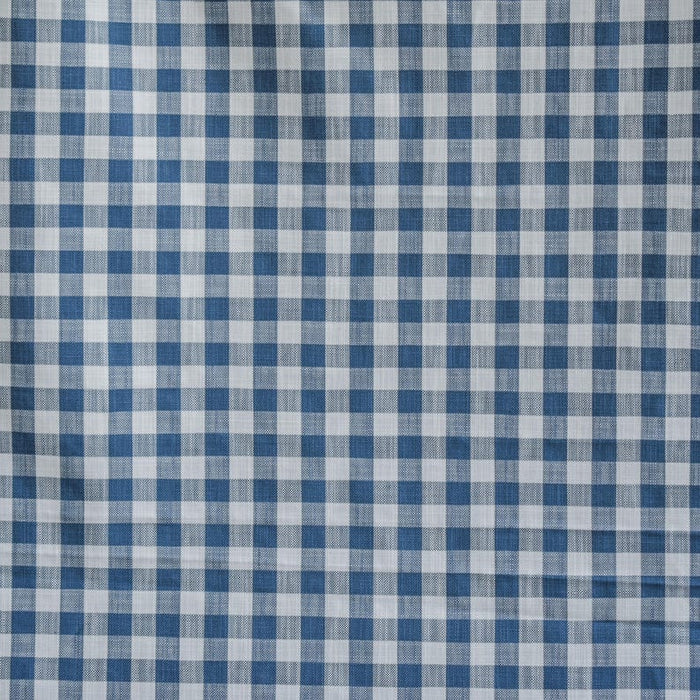 Blue Gingham Checks Cotton Fabric