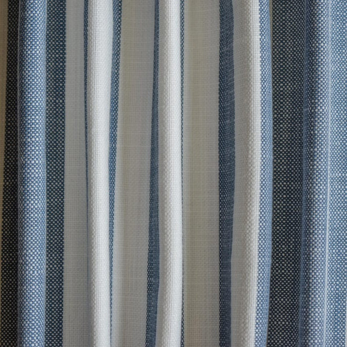 Blue Gingham Stripes Cotton Fabric