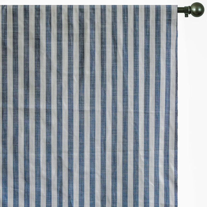 Blue Gingham Stripes Cotton Fabric