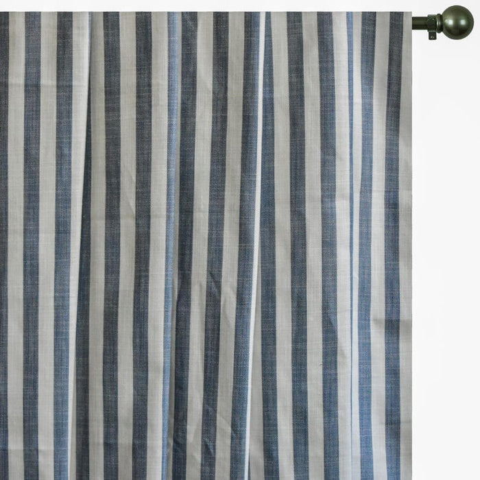 Blue Gingham Stripes Cotton Fabric
