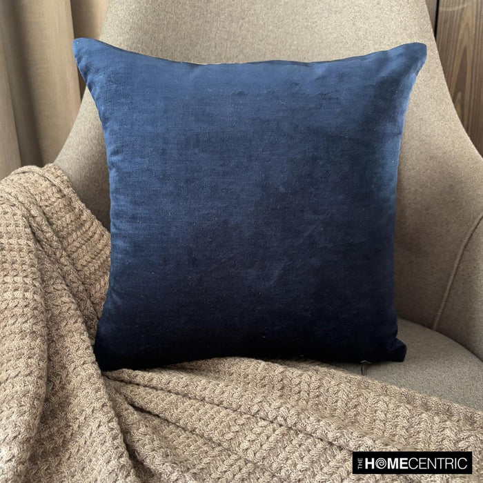 Velvet Blue Jules Throw Pillow Cover