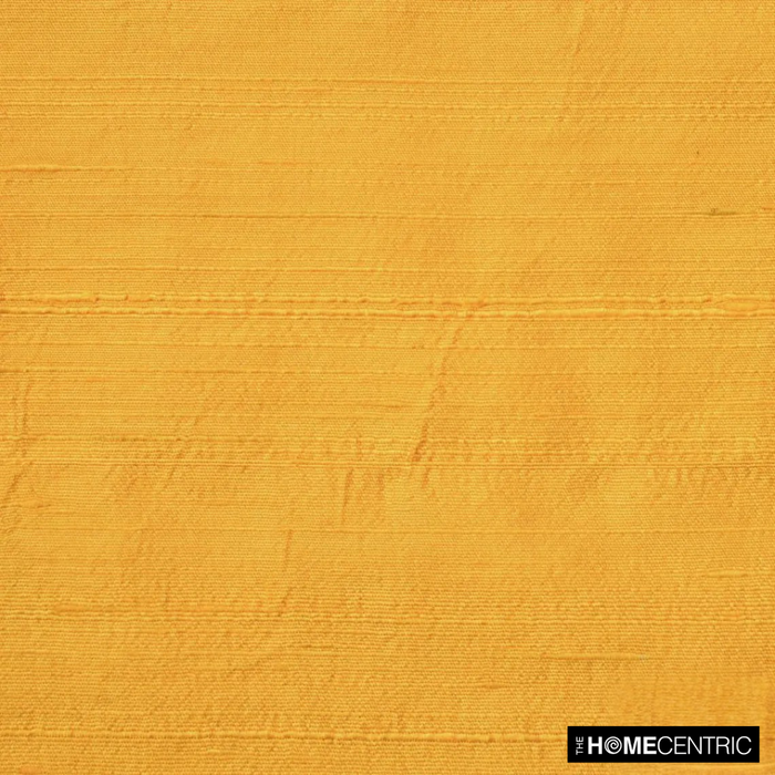 Bright Saffron Yellow Silk Dupioni Fabric By The Yard