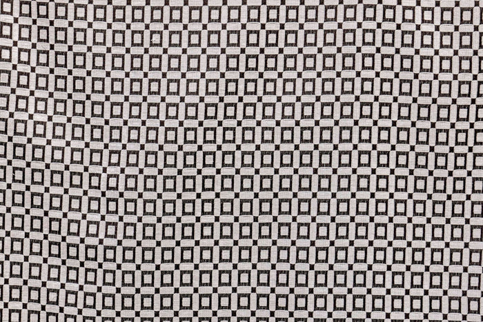 Brown Blocks Jacquard Velvet Geometric Curtain Panels