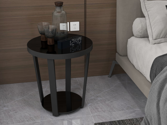 Cassadorna,, Glass End Table 20" x 22" ( 50 cm x 56cm)