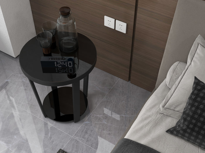 Cassadorna,, Glass End Table 20" x 22" ( 50 cm x 56cm)