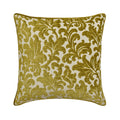 Chartreuse Flowery Decorative Euro Sham