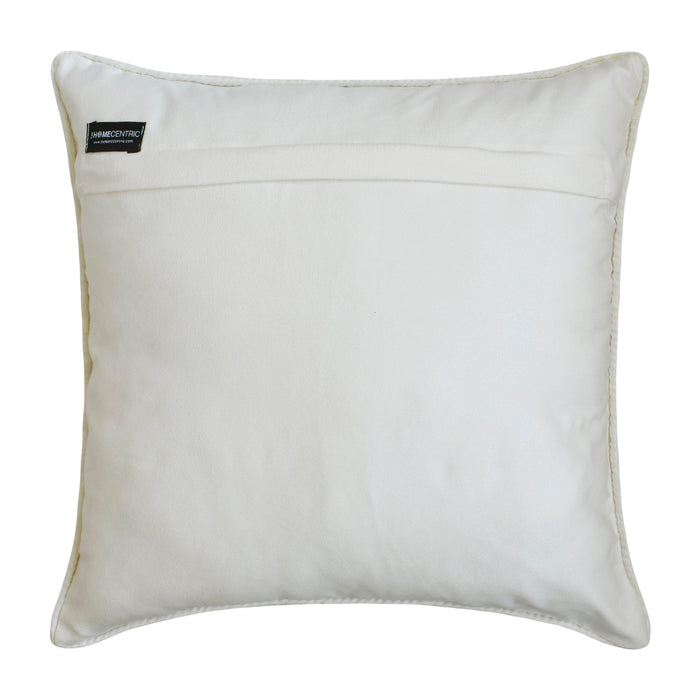 Chevron Groove - Blue Velvet Throw Pillow Cover