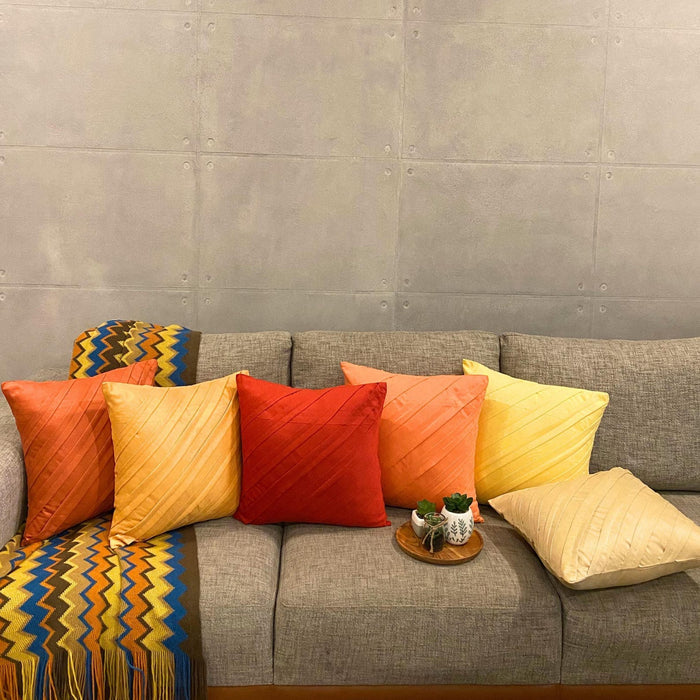 Contemporary Rust - Rust Faux Suede Decorative Euro Sham