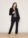 CozyChic Chenille Shawl Cardi -Black