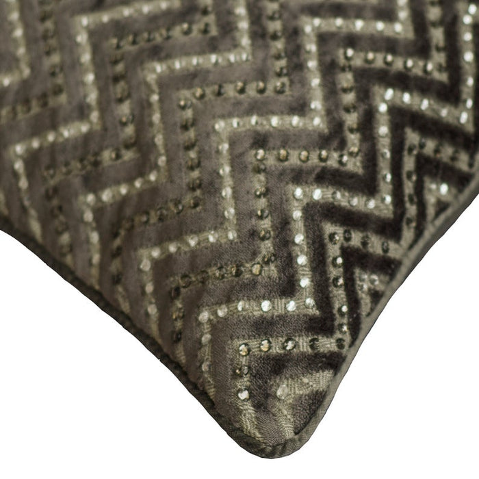 Crystal Chevron Decorative Euro Sham