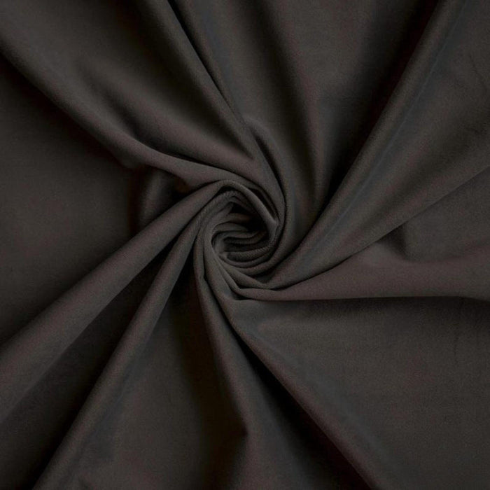 Dark Brown High Quality Plush Velvet Fabric by the Yard