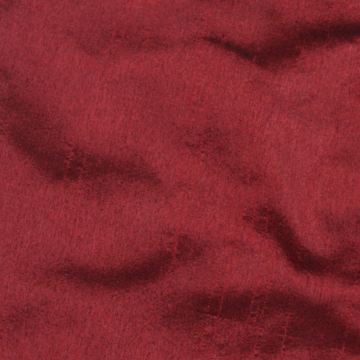 Deep Red Art Silk Curtain Panels