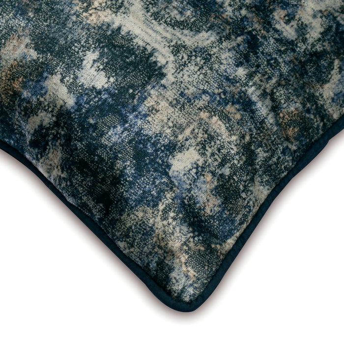 Deeper Blue - Blue Velvet Throw Pillow Cover