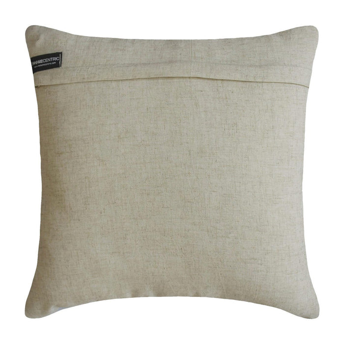 Dream Magnet - Metallic Blue Faux Leather Throw Pillow Cover