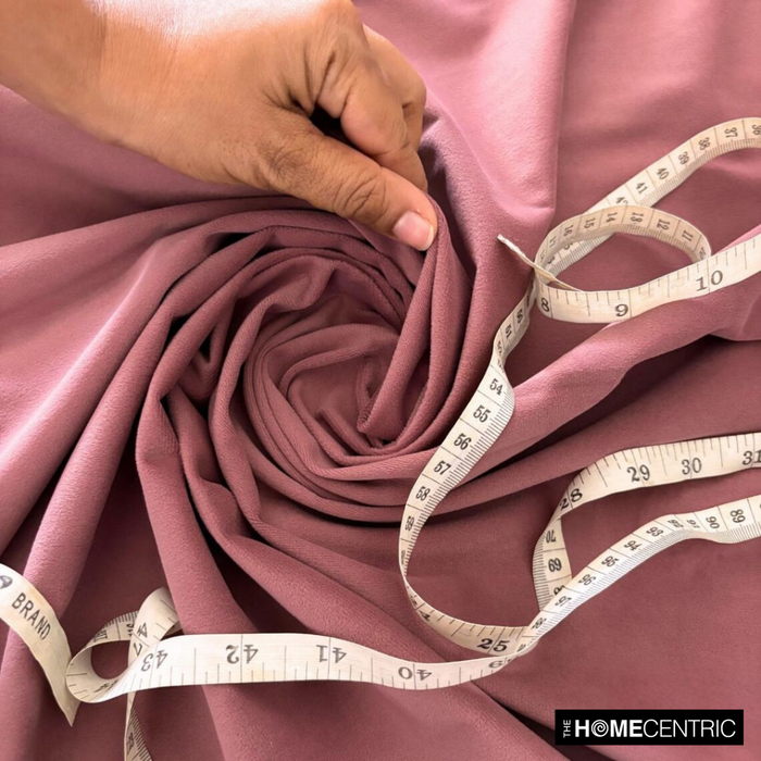 Dusky Pink High Quality Plush Velvet Fabric by the Yard