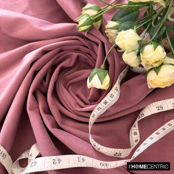 Dusky Pink High Quality Plush Velvet Fabric by the Yard