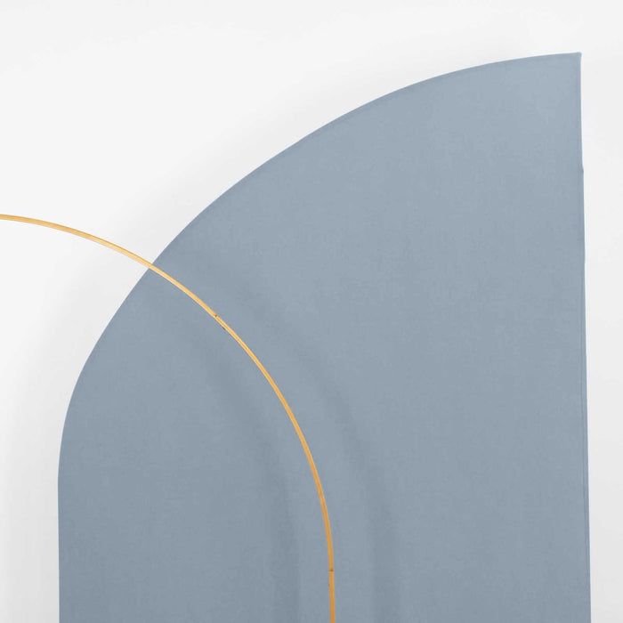 Abstract geometric shapes in soft blue and yellow tones.