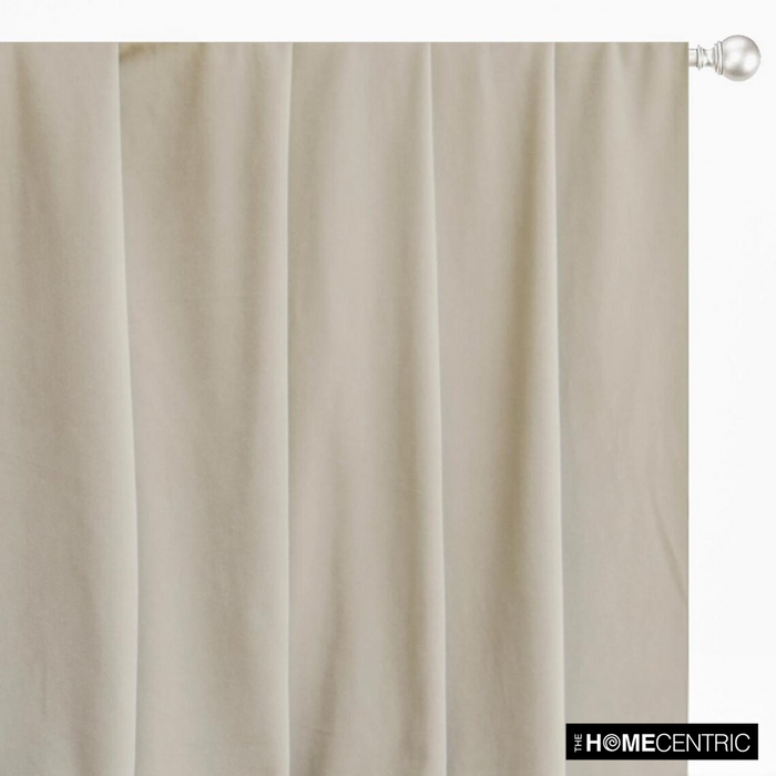 Ecru High Quality Plush Velvet Fabric by the Yard