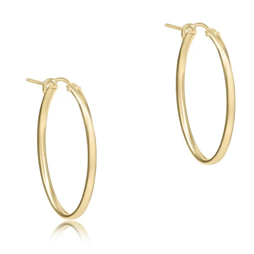 enewton Oval Gold 1" Hoop -Smooth