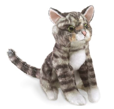 Folkmanis - Mini Tabby Cat Finger Puppet