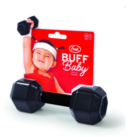 Fred - Buff Baby Dumbbell Rattle