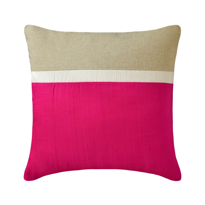 Fuchsia Silkastic  Throw Pillow Cover