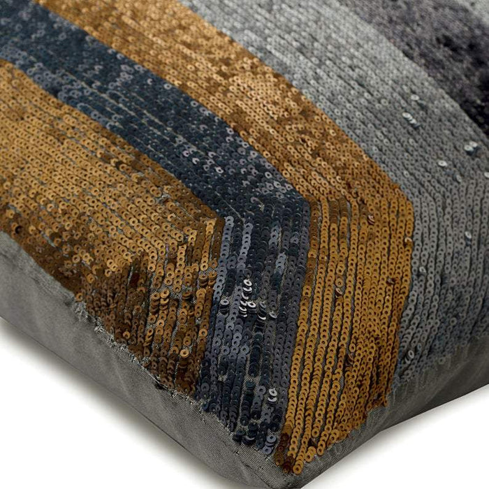Glitz And Glitter Multicolor Silk Decorative Euro Shams