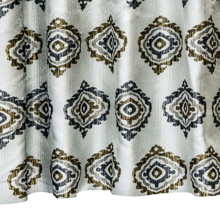 Gold And Grey Jacquard Fabric By The Yard