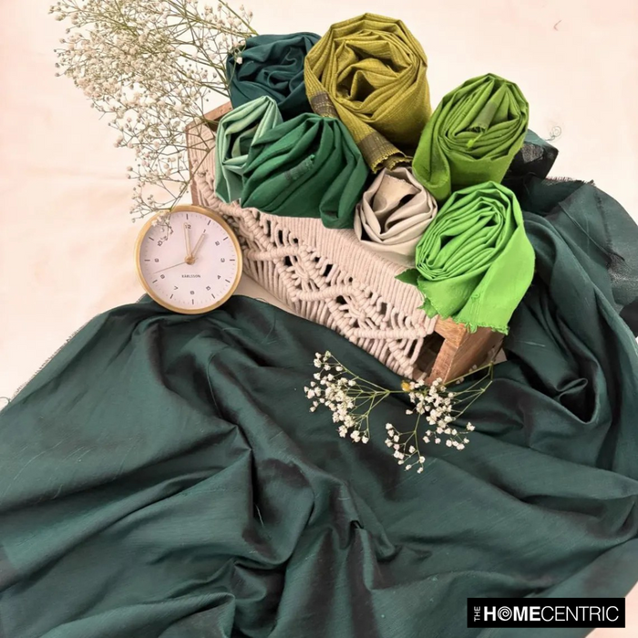 Grass Green Silk Dupioni Fabric By The Yard