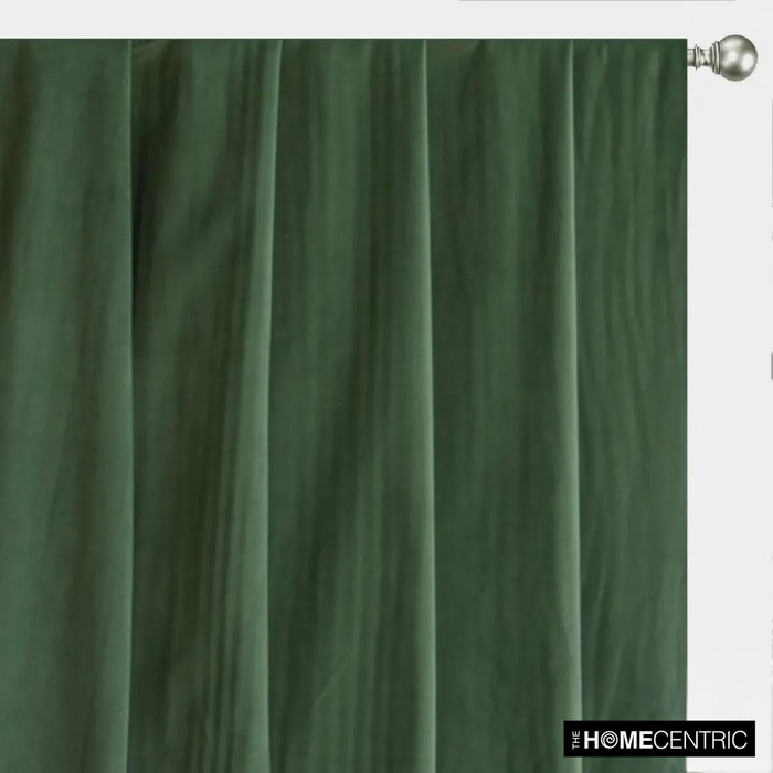 Green High Quality Plush Velvet Fabric by the Yard
