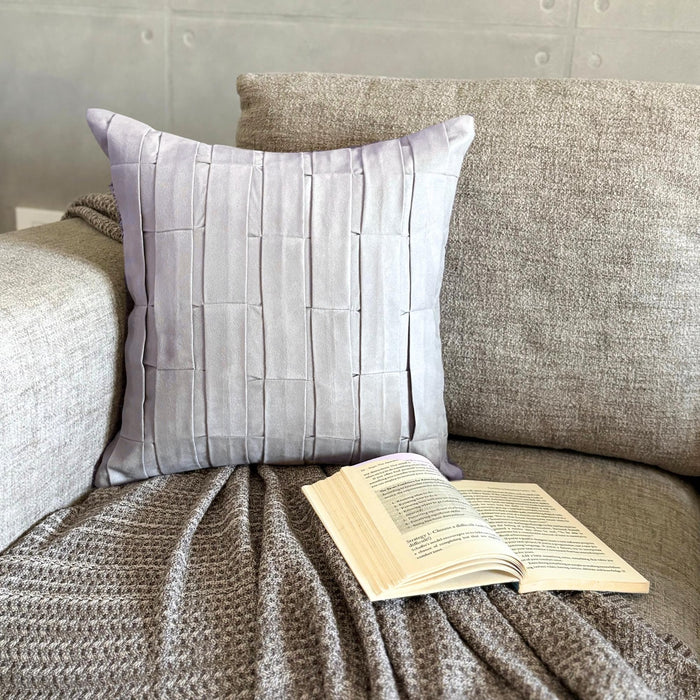 Grey Love Tune - Gray Suede Decorative Euro Sham