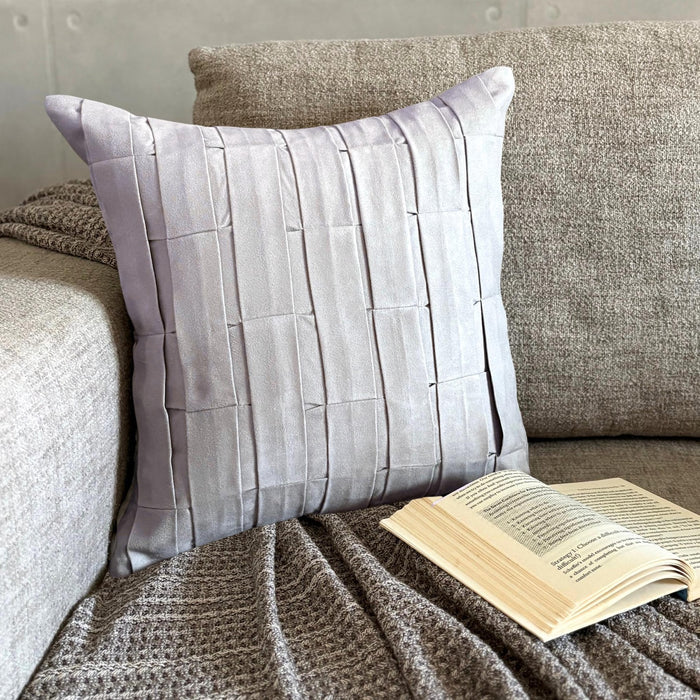 Grey Love Tune - Gray Suede Decorative Euro Sham