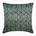 Grey N Silver Beaded Decorative Euro Sham