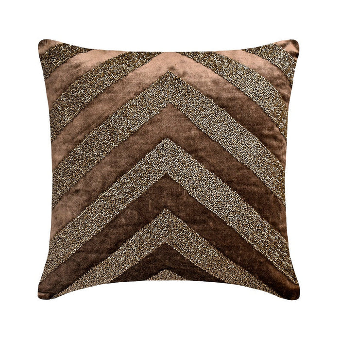Himadri - Teal Blue Velvet Throw Pillow Cover